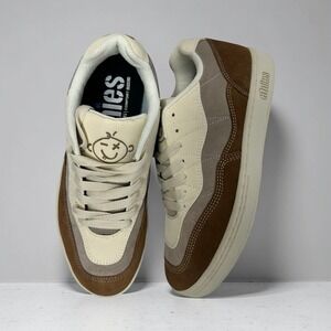 Etnies"Snake" Skate Shoes Brown Tan Grey Suede Canvas Sneakers M8/W9.5 NWB